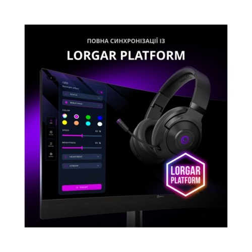 Навушники Lorgar Noah 702 Black (LRG-GHS702)