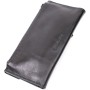 Гаманець Grande Pelle З монетницею зовні з натуральної шкіри Чорний (11646)