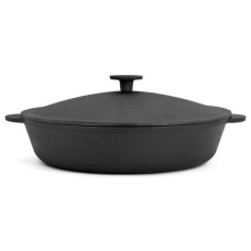 Сковорода Brizoll Monolith чавунна з чавунною кришкою 280х60 мм (M2860U-1)