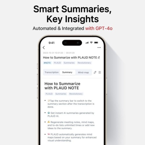 Цифровий диктофон PLAUD AI Note Black (NB-100-BL)