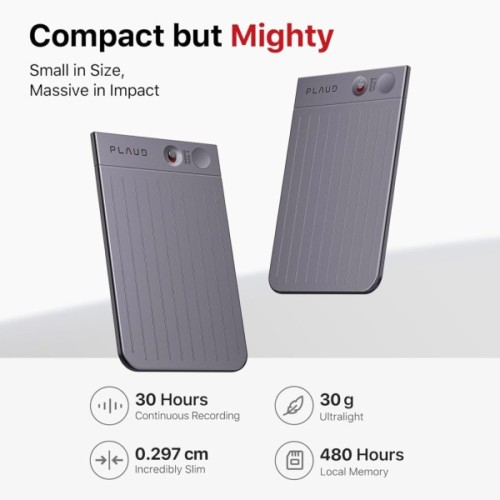 Цифровий диктофон PLAUD AI Note Black (NB-100-BL)