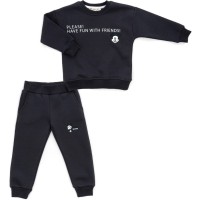 Спортивний костюм дитячий Smile флисовий (23163-110B-gray)