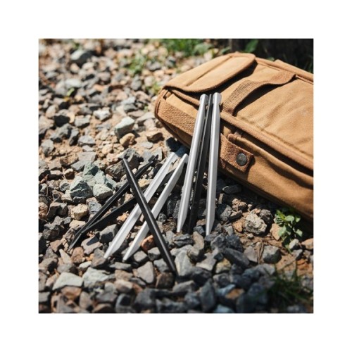 Комплект кілочків Naturehike CNK2300ZP016 20 см сріблясті 8 шт (6976023925030)