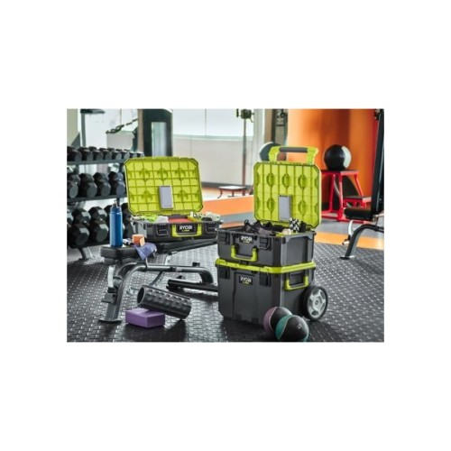 Ящик для інструментів Ryobi модульний Link RSL201, на коліщатках, телескопічне руків'я, 39х57х49.5см, пластик (5132006074)