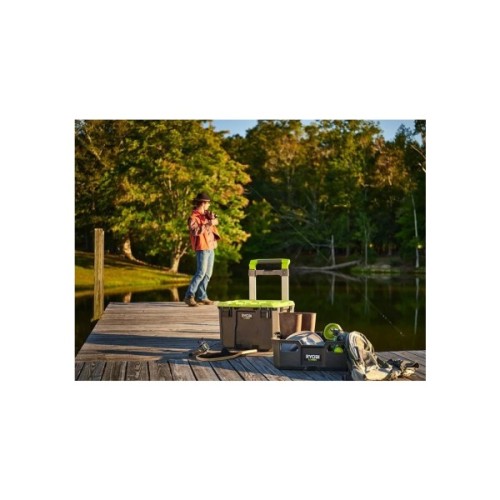 Ящик для інструментів Ryobi модульний Link RSL201, на коліщатках, телескопічне руків'я, 39х57х49.5см, пластик (5132006074)