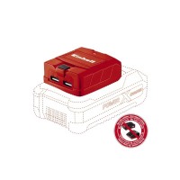 Зарядний пристрій для акумуляторів інструменту Einhell TE-CP 18 Li USB, PXC, 18V,1А/2.1А, 2хUSB, 0.06 кг (4514120)