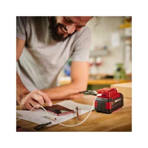 Зарядний пристрій для акумуляторів інструменту Einhell TE-CP 18 Li USB, PXC, 18V,1А/2.1А, 2хUSB, 0.06 кг (4514120)