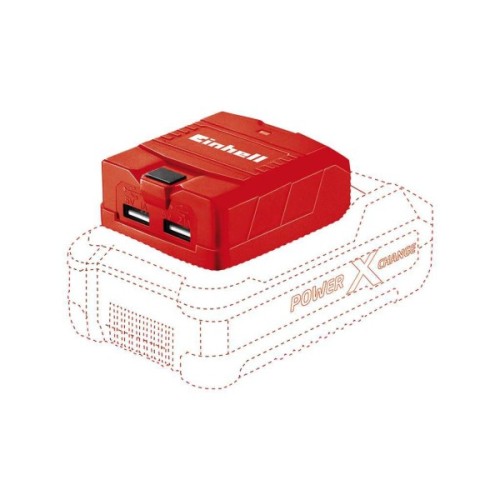 Зарядний пристрій для акумуляторів інструменту Einhell TE-CP 18 Li USB, PXC, 18V,1А/2.1А, 2хUSB, 0.06 кг (4514120)