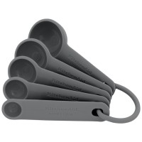 Аксесуар кухонний KitchenAid Набір мірних ложок Coreline, 5 шт, сірий (KQG057OHCGG)