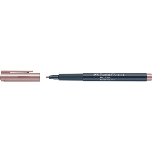 Маркер Faber-Castell металік для декору Metallics Marker Kissed by a rose, M (1,5 мм), колір рожевий (32024)