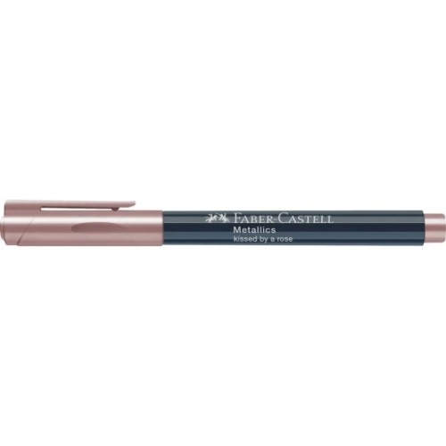 Маркер Faber-Castell металік для декору Metallics Marker Kissed by a rose, M (1,5 мм), колір рожевий (32024)