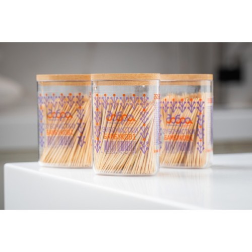 Зубочистки Добра Господарочка Бамбукові Колекція Вибійка 350 шт. (4820086524018)