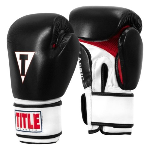 Боксерські рукавички Title Classic Leather 2.0 Black/White/Red XXL 18 oz (CSBGL2 XX BK/WH/RD)