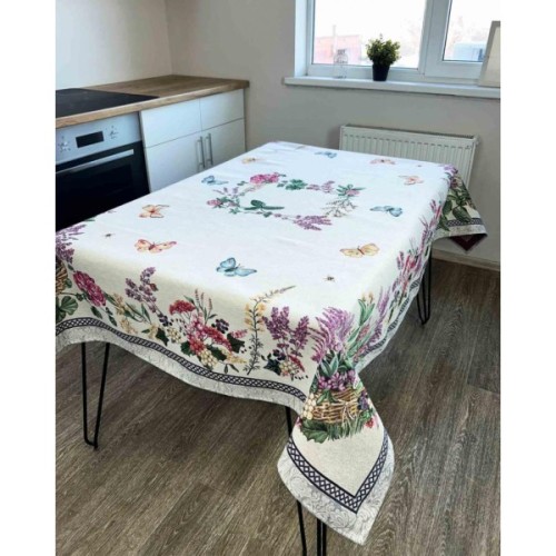 Скатертина Прованс Лавандове поле 95х100 (4823093438545)