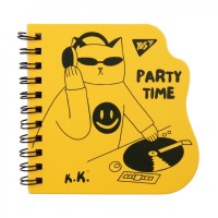 Блокнот Yes 100x100 мм 30 аркушів подв спіраль Tatoo Cats крапки (151799)