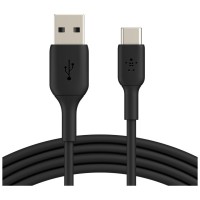 Дата кабель USB 2.0 AM to USB-C 1.0m PVC black Belkin (CAB001BT1MBK)
