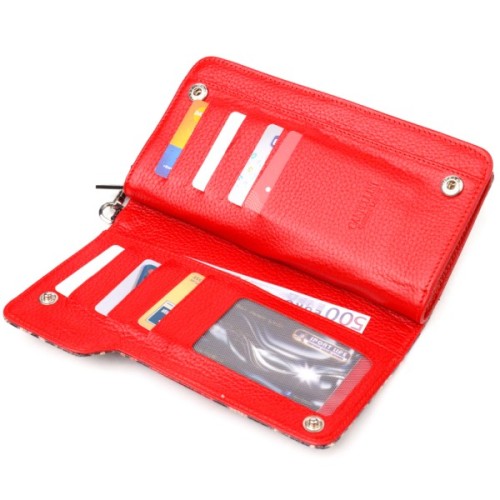 Портмоне Canpellini З натуральної шкіри Різнобарвне (21541)