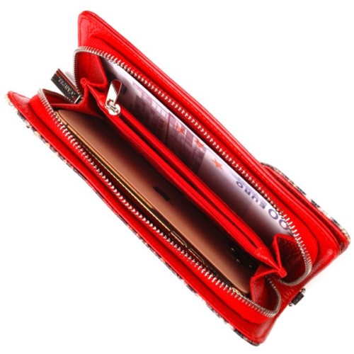 Портмоне Canpellini З натуральної шкіри Різнобарвне (21541)