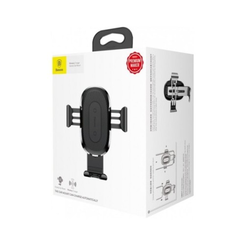 Універсальний автотримач Baseus Gravity Car Mount Air Outlet Version 10W Black (WXYL-01)