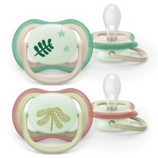 Пустушка Philips AVENT Ultra Air Нічна 6-18 місяців 2 шт (SCF376/31)