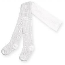 Колготки дитячі Bibaby для дівчаток в крапочку білі (68001-92/G-white)