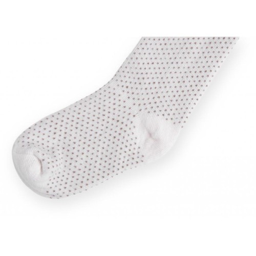 Колготки дитячі Bibaby для дівчаток в крапочку білі (68001-92/G-white)