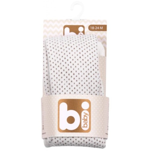 Колготки дитячі Bibaby для дівчаток в крапочку білі (68001-92/G-white)