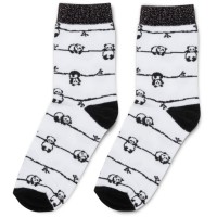 Шкарпетки дитячі Bross з пандами (5082-8-10-white)