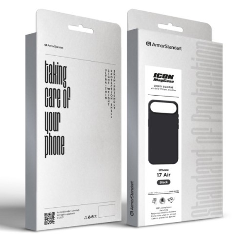 Чохол до мобільного телефона Armorstandart ICON2 MagCase Apple iPhone 17 Air Black (ARM86250)