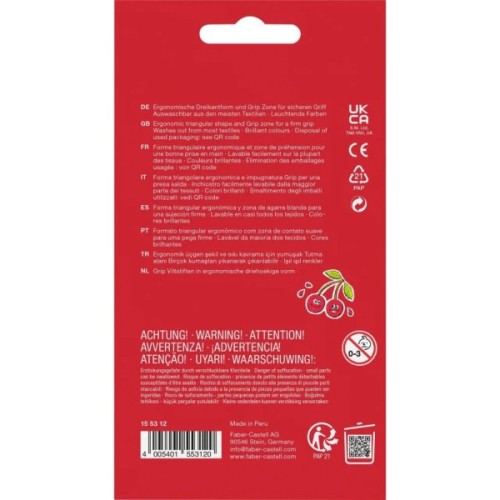 Фломастери Faber-Castell Grip felt-tip pen neon + pastel, тригранні пастельні + неонові, 10 кольорів (30746)