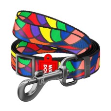 Повідець для собак WAUDOG Nylon "Вітраж" регульований M Ш 20 мм Д 152-183 см (5328)