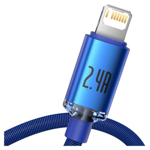 Дата кабель USB 2.0 AM to Lightning 2.0m 2.4A blue Baseus (CAJY000103)