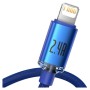 Дата кабель USB 2.0 AM to Lightning 2.0m 2.4A blue Baseus (CAJY000103)