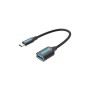Перехідник OTG USB 3.1 AF to USB-C 0.15m black Vention (CCVBB)