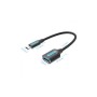 Перехідник OTG USB 3.1 AF to USB-C 0.15m black Vention (CCVBB)