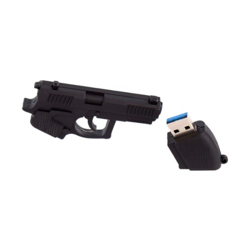 USB флеш накопичувач ColorWay Pistol 64 GB 3.0 Black (CW-USBPL64)