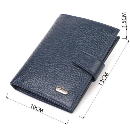 Гаманець Canpellini З натуральної шкіри Флотар Синій (21735)