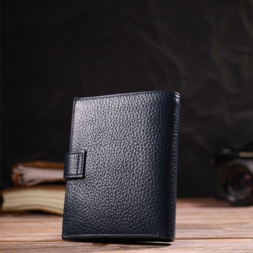 Гаманець Canpellini З натуральної шкіри Флотар Синій (21735)