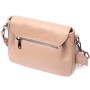Сумка Vintage Жіноча з фактурним клапаном з натуральної шкіри Пудрова (22329)