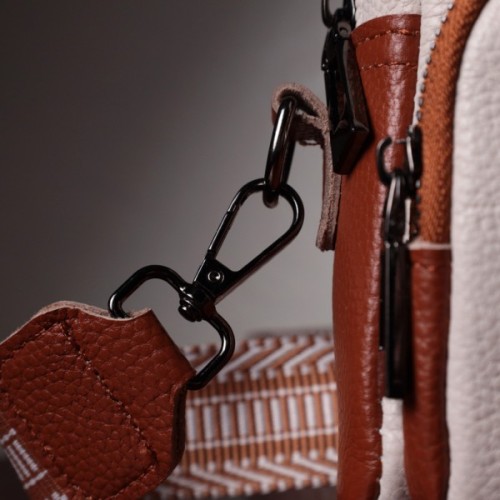 Сумка Vintage З натуральної шкіри Біла (22589)