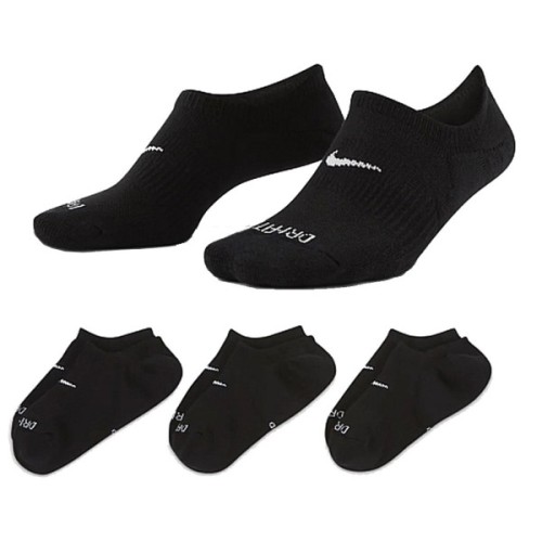 Шкарпетки Nike U NK EVERYDAY PLUS CUSH FOOTIE DH5463-904 34-38 3 пари Чорні (195242756904)