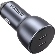 Зарядний пристрій Ugreen 2xUSB-С 40W Car Charger CD213 space gray (70594)