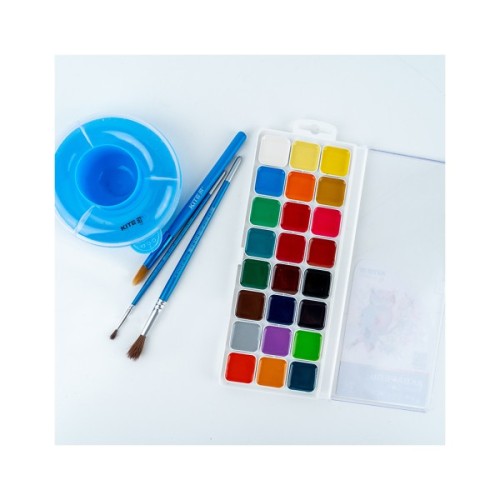 Акварельні фарби Kite Classic, 24 кольори (K-442)
