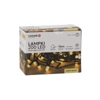 Гірлянда Chomik Кульки-змійка 200 LED 16 м, теплий білий, IP44, від мережі (5900779880146)