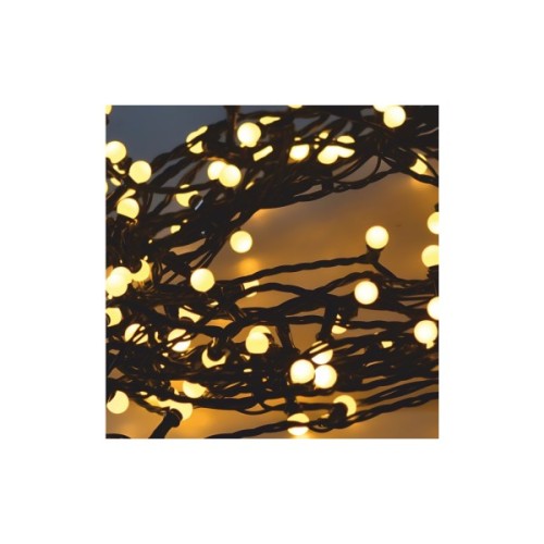 Гірлянда Chomik Кульки-змійка 200 LED 16 м, теплий білий, IP44, від мережі (5900779880146)