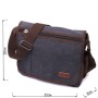 Сумка Vintage Через плече для ноутбука 13" із текстилю Чорна (22200)