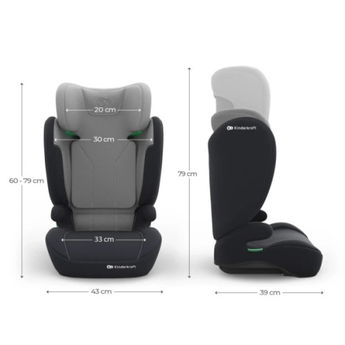 Автокрісло Kinderkraft i-Spark 2 Plus i-Size Grey (KCISPA02GRYPL00) (5902533931484)