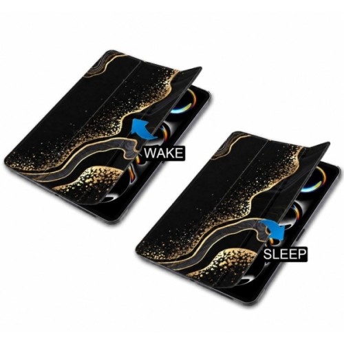 Чохол до планшета BeCover Smart Case Apple iPad Pro 11" M5 2025 Black Abstraction (715971)