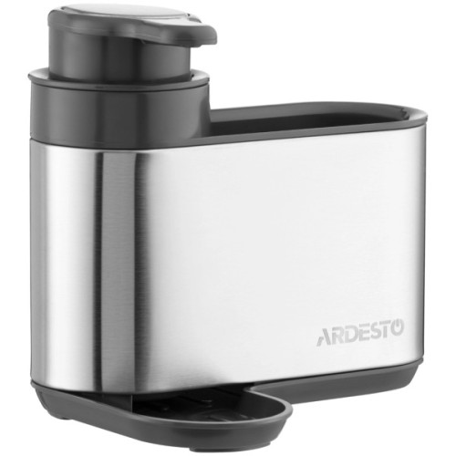 Дозатор для рідкого мила Ardesto Minimalism Органайзер для миючих засобів Сірий (ARHB3102GS)