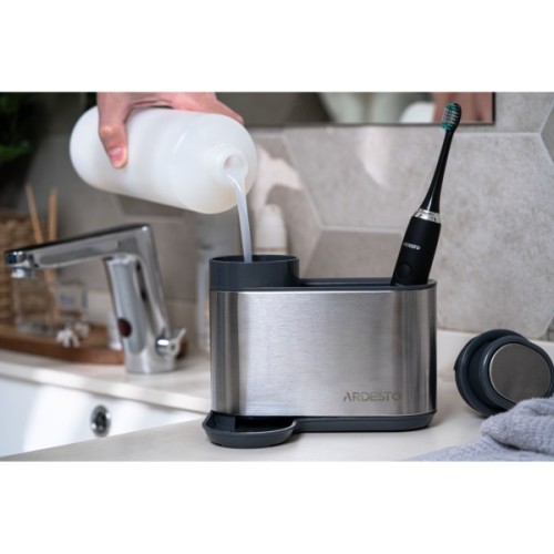 Дозатор для рідкого мила Ardesto Minimalism Органайзер для миючих засобів Сірий (ARHB3102GS)